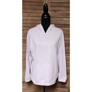 32 Degrees Cool Sweatshirt Women's Pink Large Hoodie Sweater Lightweight Stretch